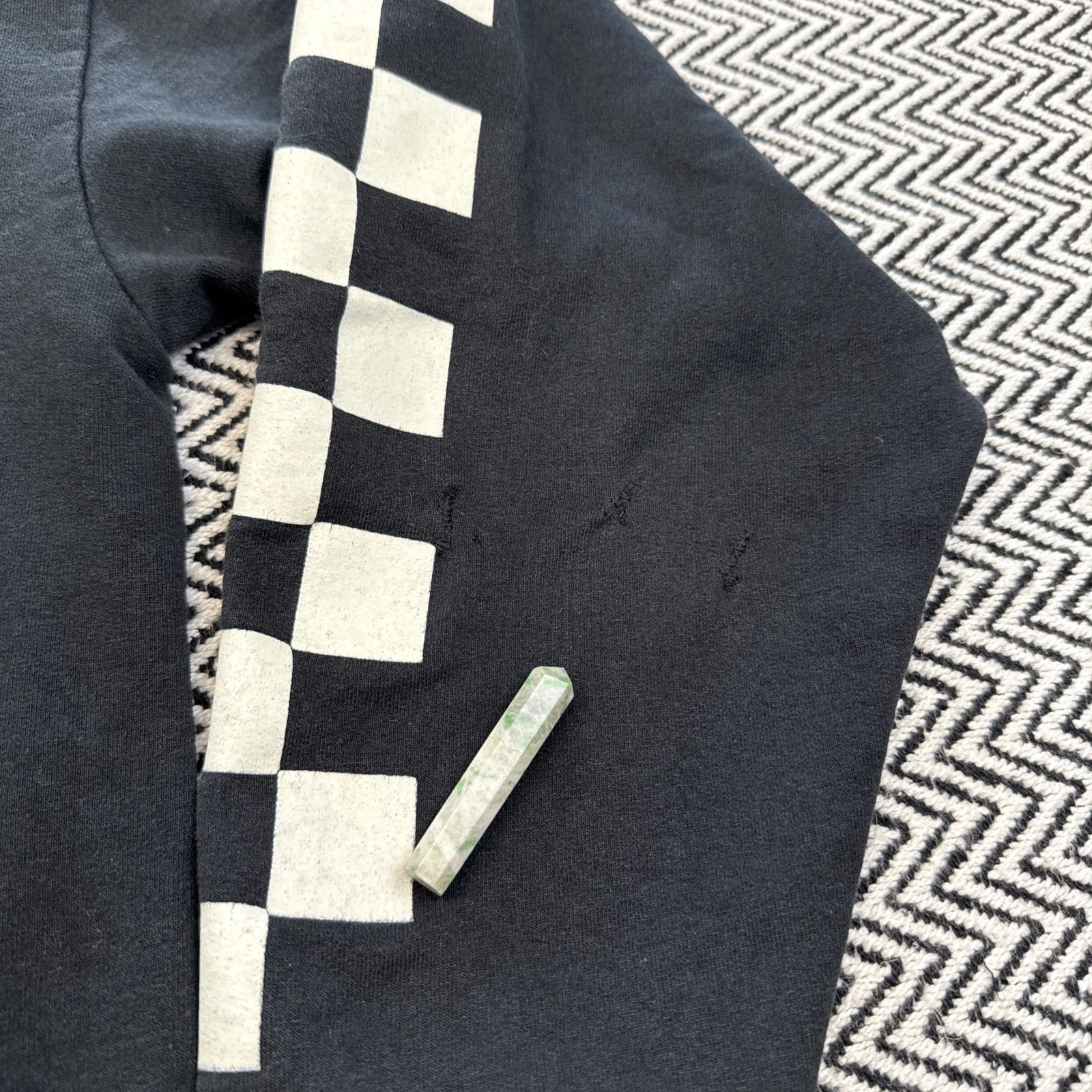 ALEXANDER MCQUEEN Felpa con cappuccio pullover Pixar Disney Parks Cars Land UOMO XL maniche a quadri McQueen