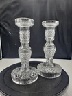 Set Of 2 VINTAGE Waterford Crystal Master ALANA CandleSticks 8"