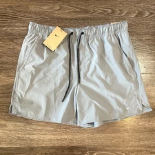 Nike Unlimited Men Dri-FIT 5" Unlined Versatile Shorts DV9336-493 Gray Sz Large