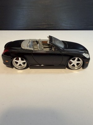 Jada Dub City 1/24 Scale Model Convertible- Lexus SC430 - Black | eBay