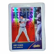 Corey Seager Unsung Heroes Spectrum Red /99 2021 Panini Absolute #UH-7