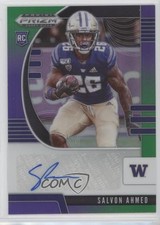 2020 Panini Prizm Draft Picks Rookies Purple & Green /199 Salvon Ahmed Auto 10lj