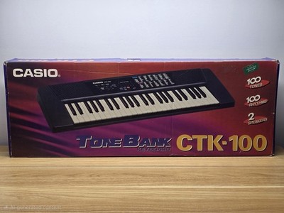 Casio CTK-100 Keyboard 49 Full Size Key Piano 100 Tones & Rhythms With Speakers 