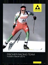 Rustam Valiullin Autogrammkarte Originial Signiert Biathlon + A 246363