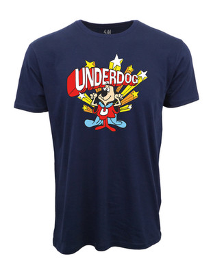 Cartoon Network Under Dog Navy Graphic T shirt
