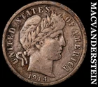 1914-D Barber Dime- Silver- Very Fine Better Date No Reserve #J803