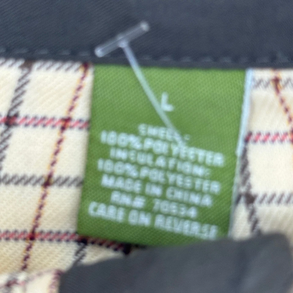 VTG Orvis Quilted Vest Large Sporting Tradition Men Olive Green Corduroy Collar - Image 3 of 4