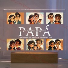 Personalized Custom Photo Text 3D Acrylic Lamp Customized Bedroom NightLight for