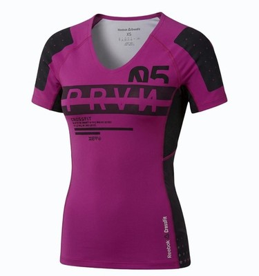 Reebok Crossfit Damen Kompressionstop XS Mehrfarbig PlayDry Atmungsaktiv