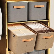3 Faltbare Kleidung Organizer Aufbewahrungsboxe Schrank Kleidung Hosen Lagerung