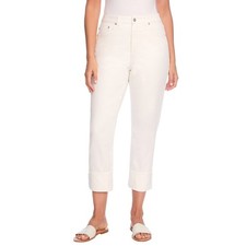 Frye Women's Cuffed High-Rise Crop Jean Size 12/31