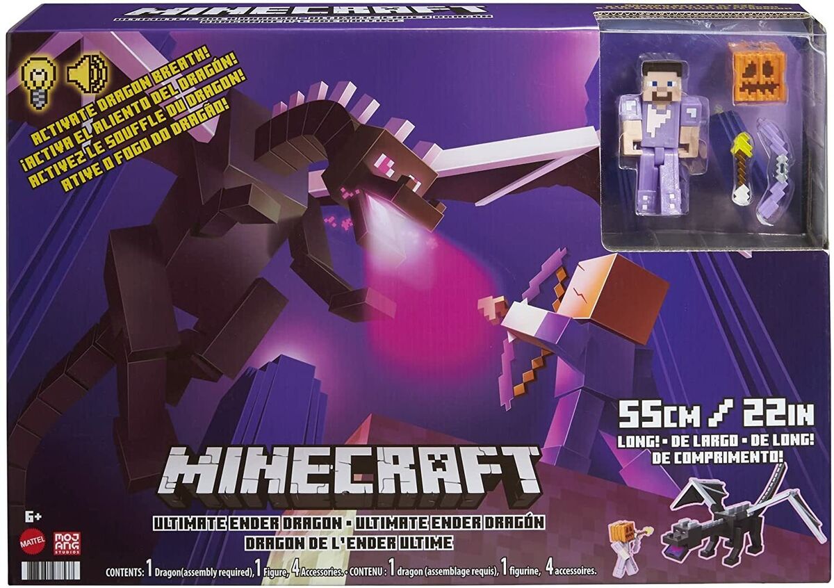 Mattel GYR76 Minecraft Ultimate Ender Dragon Figure Multi Mattel GYR76 Minecraft Ultimate Ender Dragon Figure Multi