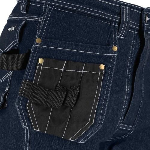Jeans-Arbeitshose (Blau Schwarz Weiß) Stretch-Jeans Arbeits-Bundhose (Gr. 46-60) - Bild 19 von 29