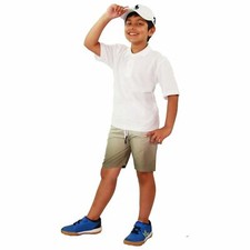 Kids Boys Olive Shorts Two Tone Summer Chino Short Knee Length Half Pants 3-13