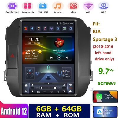 9.7'' Android 13 Autoradio GPS Navi 8Kern Für KIA Sportage 3 DSP RDS FM AM 6+64GB