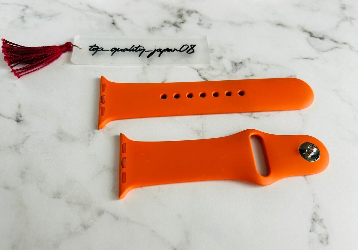 Genuine Hermes Apple Watch Orange Sports Band 38mm 40mm 41mm Band 