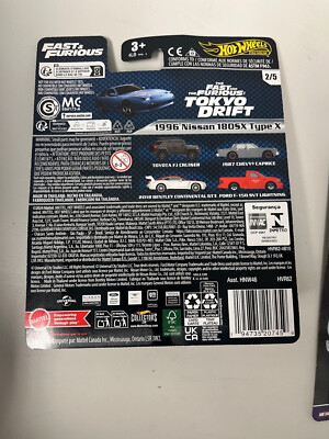 HOT WHEELS FAST&FURIOUS 1996 Nissan 180SX Type X (HVR63) A93 | eBay