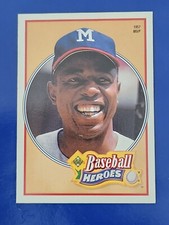1991 Upper Deck Baseball Heroes Hank Aaron Atlanta Braves #20