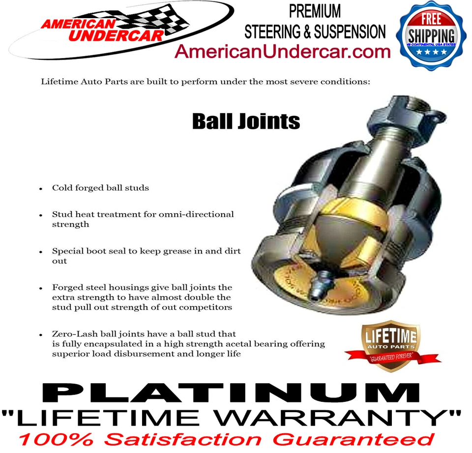 Lifetime Ford F150 Raptor Steering and Suspension Kit 2017 - 2020 3.5L - Image 4 of 4