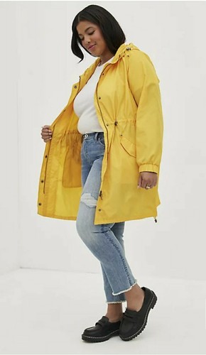 yellow longline jacket