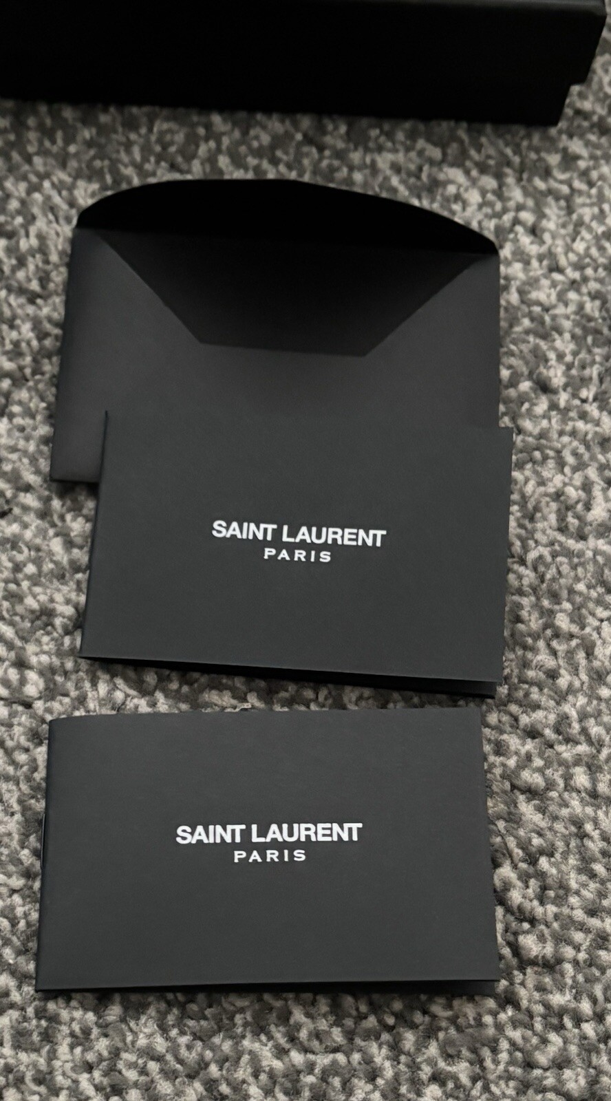 Pochette pochette pochette YSL Yves Saint Laurent nera in pelle di serpente con scatola e borsa
