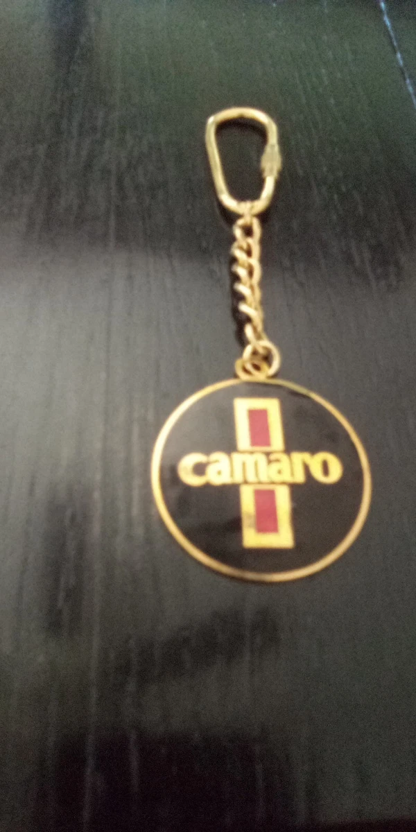 Vintage Gold Chevrolet Camaro Keychain Key Fob Late 1960 s