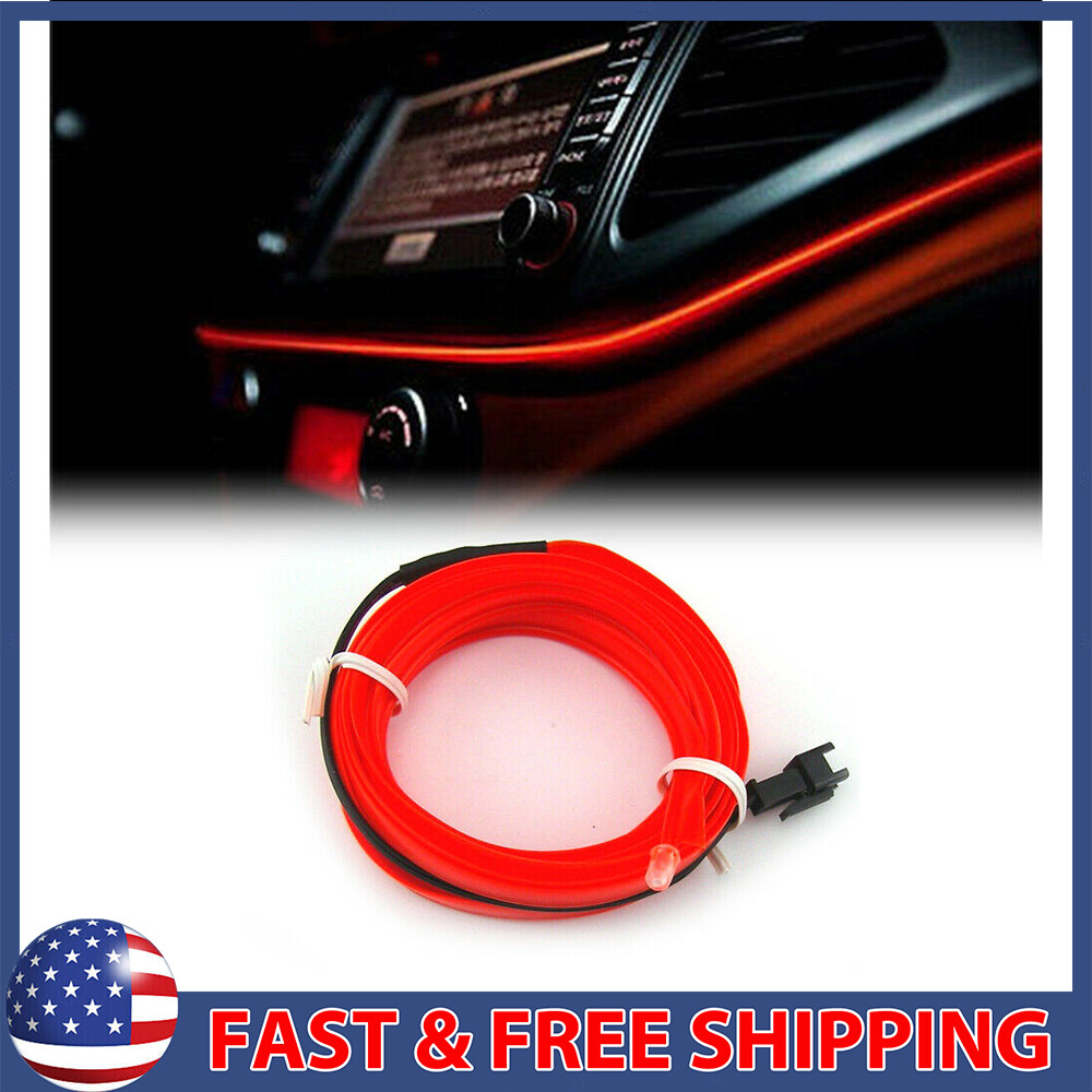 5M LED Car Interior Atmosphere Decorative Wire Strip Light Accessories Lamp D
