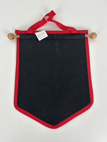 Merry Christmas Banner Black Red White Wood Rod 13"x10" Holiday Wall Decoration - Picture 2 of 3