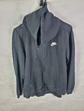 Nike Hoodie Womens Medium Black Sportswear NSW Funnel Neck Sweatshirt 895209-010