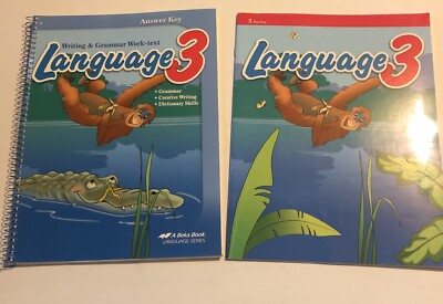 Abeka Language 3 Teacher Set Lot Test Key & Answer Key Fourth Edition 3rd Grade