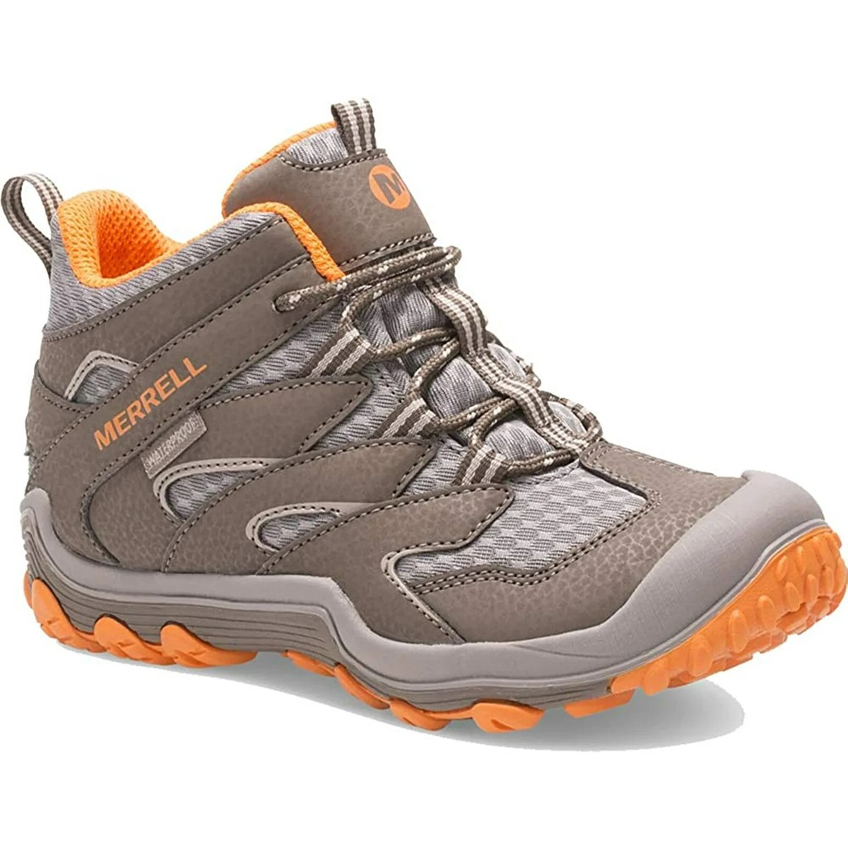 Merrell Z5345* Kids Grey/Orange Chameleon 7 Access Mid WP Hiking