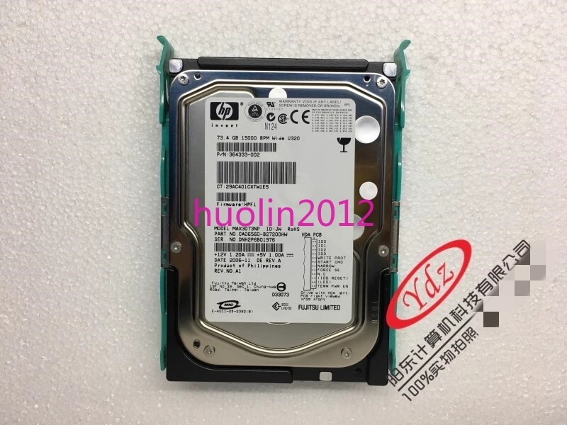 1Pcs Used HP XW8200 SCSI 73.4GB MAX3073NP 364333-002 15K | eBay