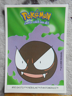 FANTOMINUS / GASTLY #92 - DUNKIN BOOMER 2000 - POKEMON KARTE - SEHR GUTER ZUSTAND