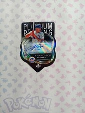 Franscisco Alvarez 2022 Topps bowman platinum rookie plating die cut. 