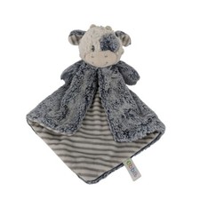 Ebba Gray White Cow Lovey 15" Striped Baby Security Blanket by Aurora 2022