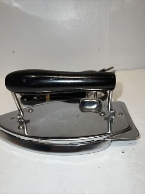 Vintage - Fiery Feather Folding Travel Iron - Gorgie Mfg. - 1950's - Works