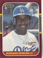 FREE SHIPPING-MINT-1987 Donruss Opening Day  Mariano Duncan #84 DODGERS