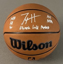 Tyrese Haliburton Signed & Multi-Inscribed Wilson Official Game Basketball BAS