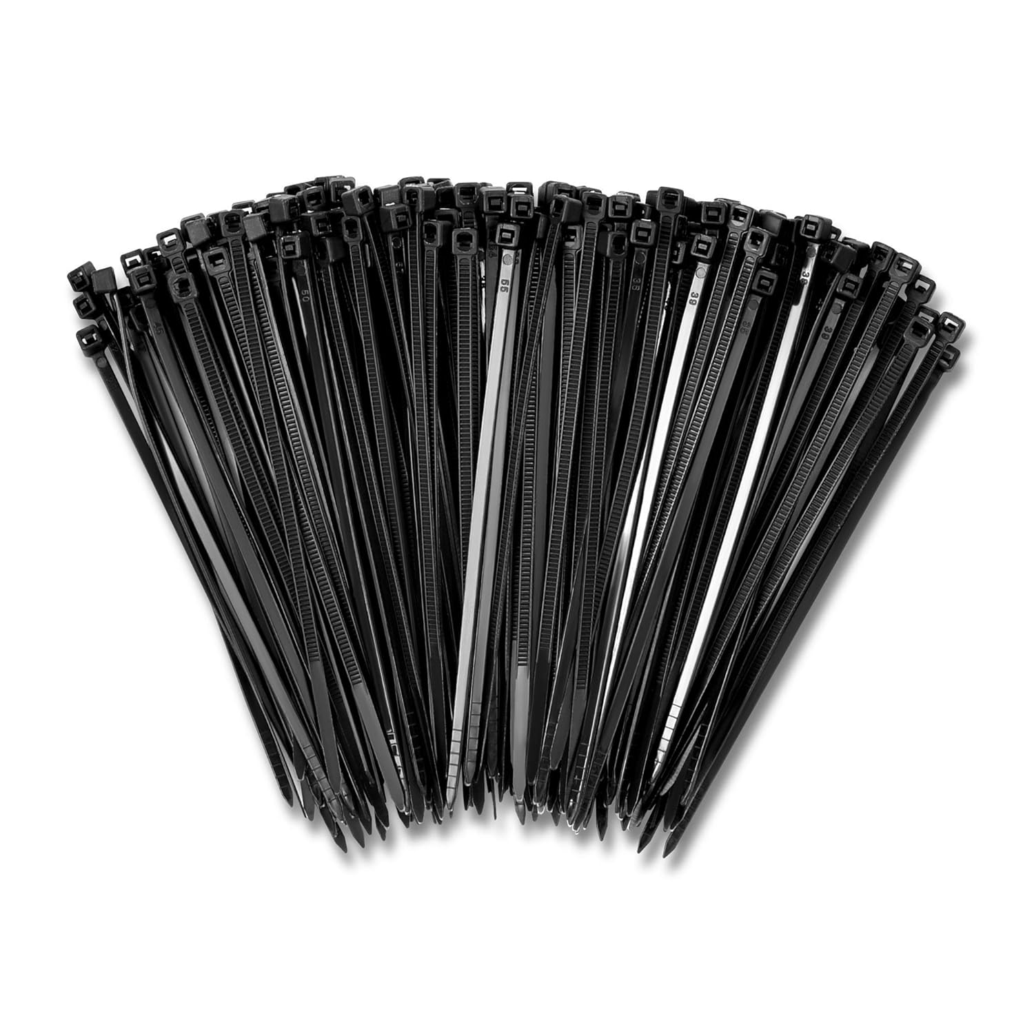 4-Inch Black Heavy Duty Zip Ties 1000-Pack 18lb Tensile