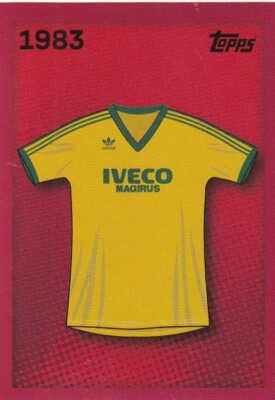 Topps 125 Jahre Bayern München Sticker No. 66 1983 Trikot