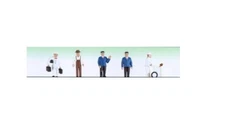 6050 MODEL POWER Lot de 5 personnages agents quai gare environ 4cm 0 / O