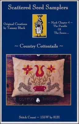 10% Off Scattered Seed Samplers Counted x-stitch chart - Country Cottontails