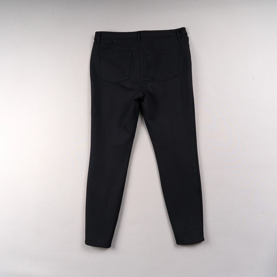 Pantalones ajustados Talbots Jeggings para mujer 10 negros tejidos ponte elásticos 5 bolsillos Foto 3 de 4