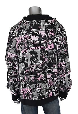 Adidas Originals Superstar Vintage Rock Poster Graffiti Hoodie Jacket L New  | eBay