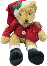 Vintage Russ Berrie Sammy Santa Teddy Bear Christmas Plush 12"