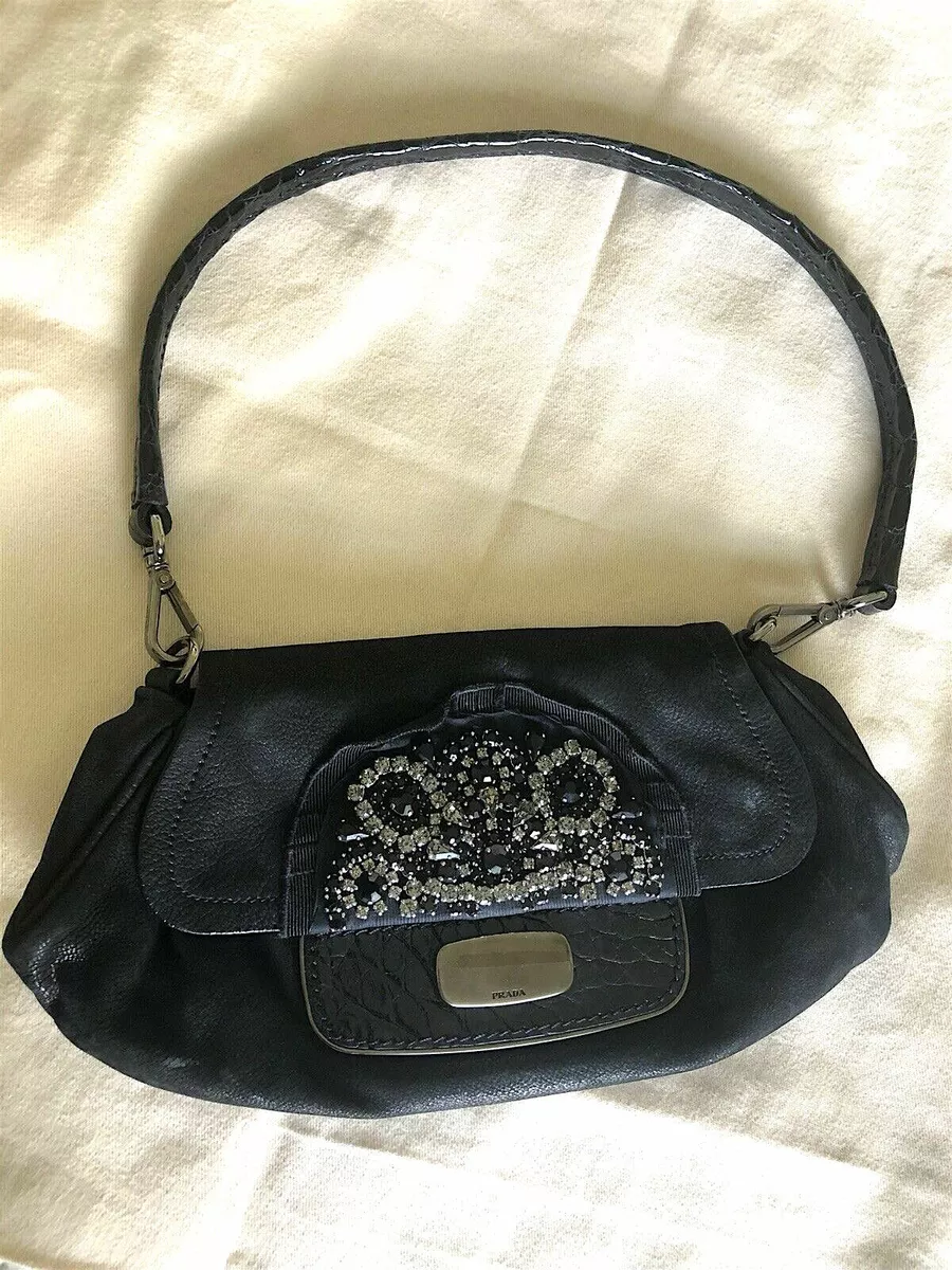 Prada Small Crystal-embellished Crossbody Bag