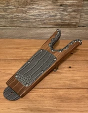 The Ultimate Wooden Boot Jack - Boot Puller - The Old Western - Gray Croc