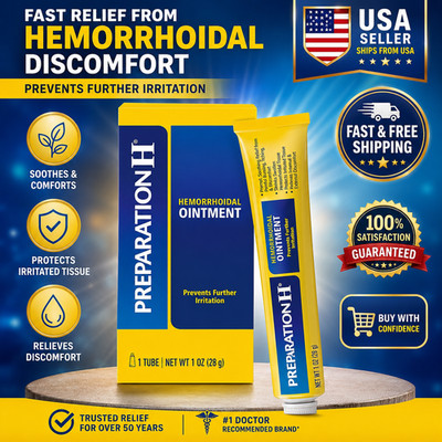 Preparation H Hemorrhoid Ointment Itching Burning Discomfort Relief 1 Tube