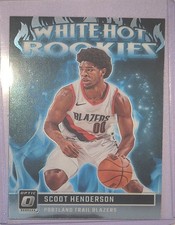 2023 Donruss Optic White Hot Rookies#15 Scoot Henderson Pink