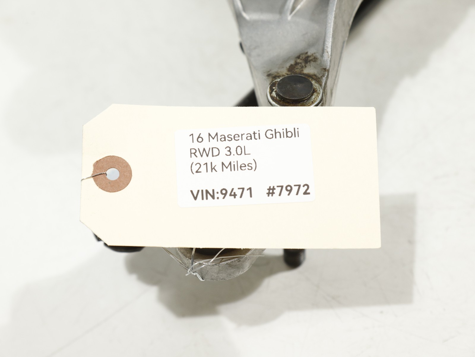 14-20 Maserati Ghibli M157 FRONT Windshield Wiper Motor Linkage 91498475 OEM 21K